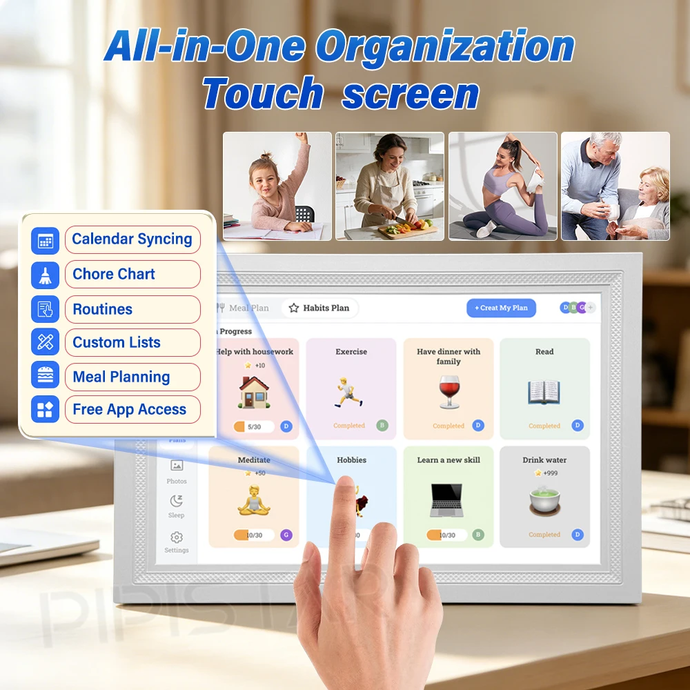 

15.6-inch digital calendar touch screen calendar digital wall calendar family task schedule planner can be wall mounted