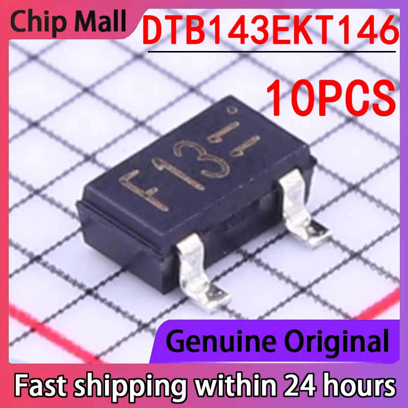 10PCS New DTB143EKT146 Package SOT23-3 Current: 500mA Withstand Voltage 50V Digital Transistor