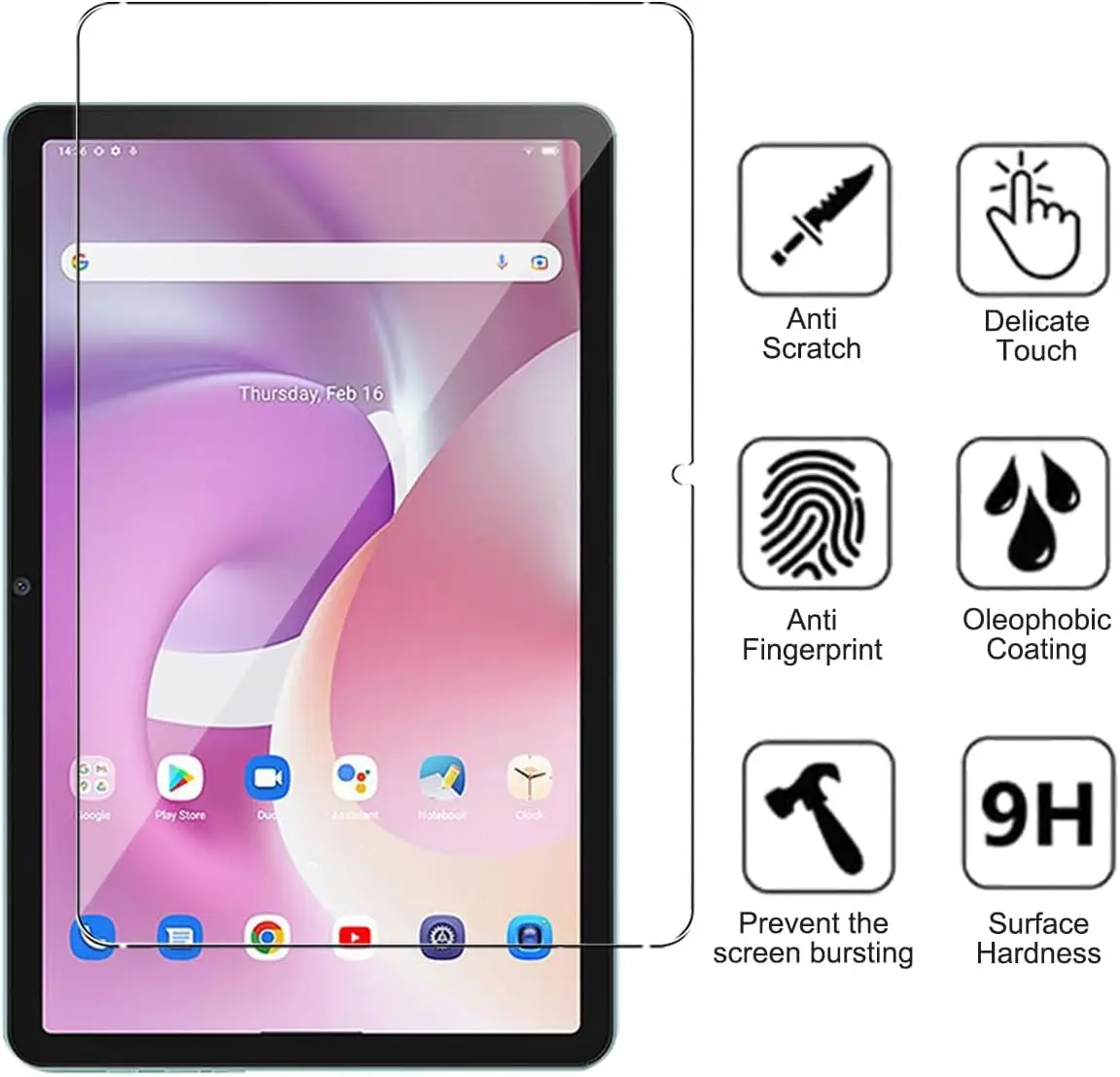 Tempered Glass Film For Blackview Tab 16 (11
