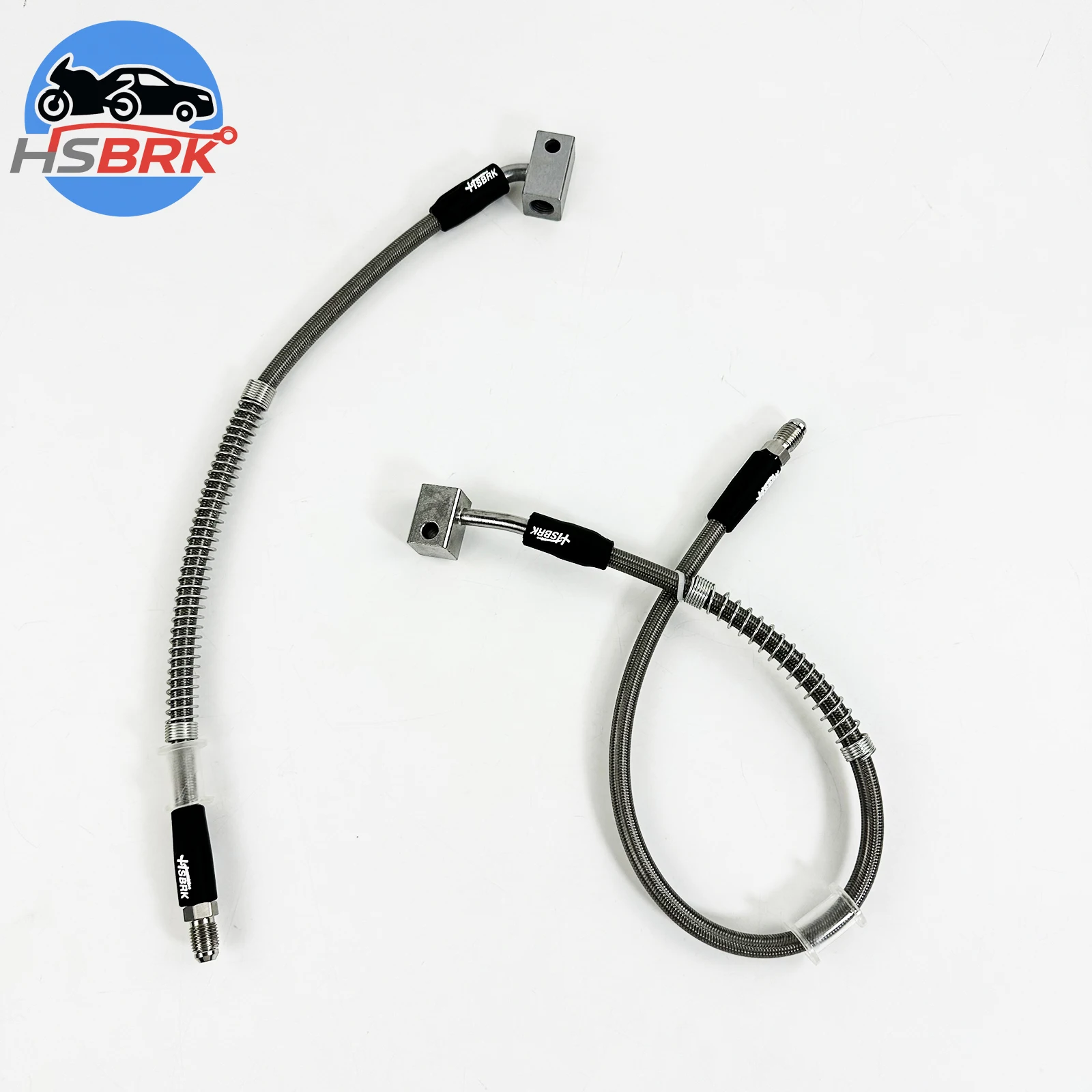 

0.2-50M Silver Aluminum Alloy Splitter Block Stainless Steel Braided PTFE Brake Hose Assembly For Motorcycle/Car Modification