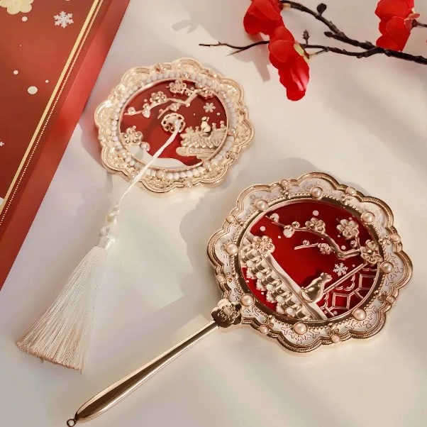 

WW Snow Mirror Body Mirror Handheld Makeup Mirror Girlfriend Birthday Gift Girlfriend