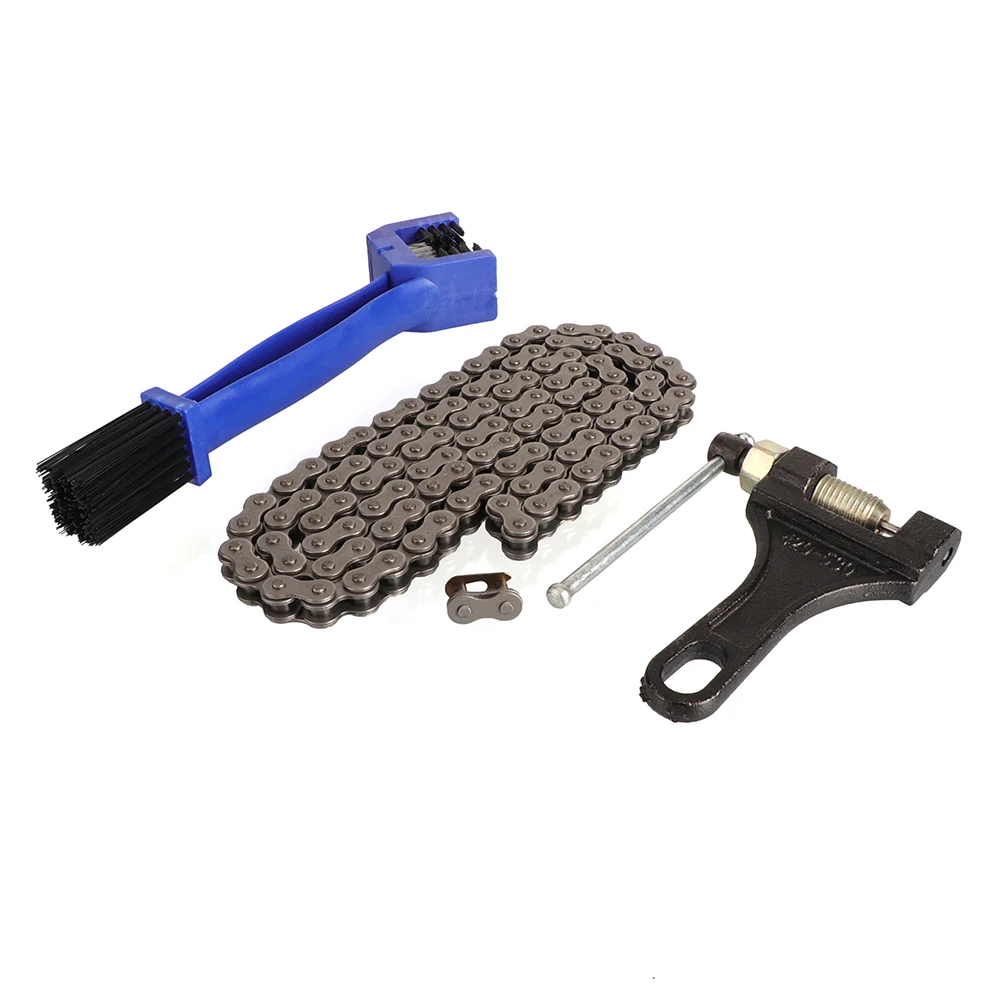 

Motorcycle 415H 110 Link Heavy Duty Chain With Chain Breaker or Cleaning Tool Kit For 80cc 49cc 60cc 66cc Motorized Bicycle Bike