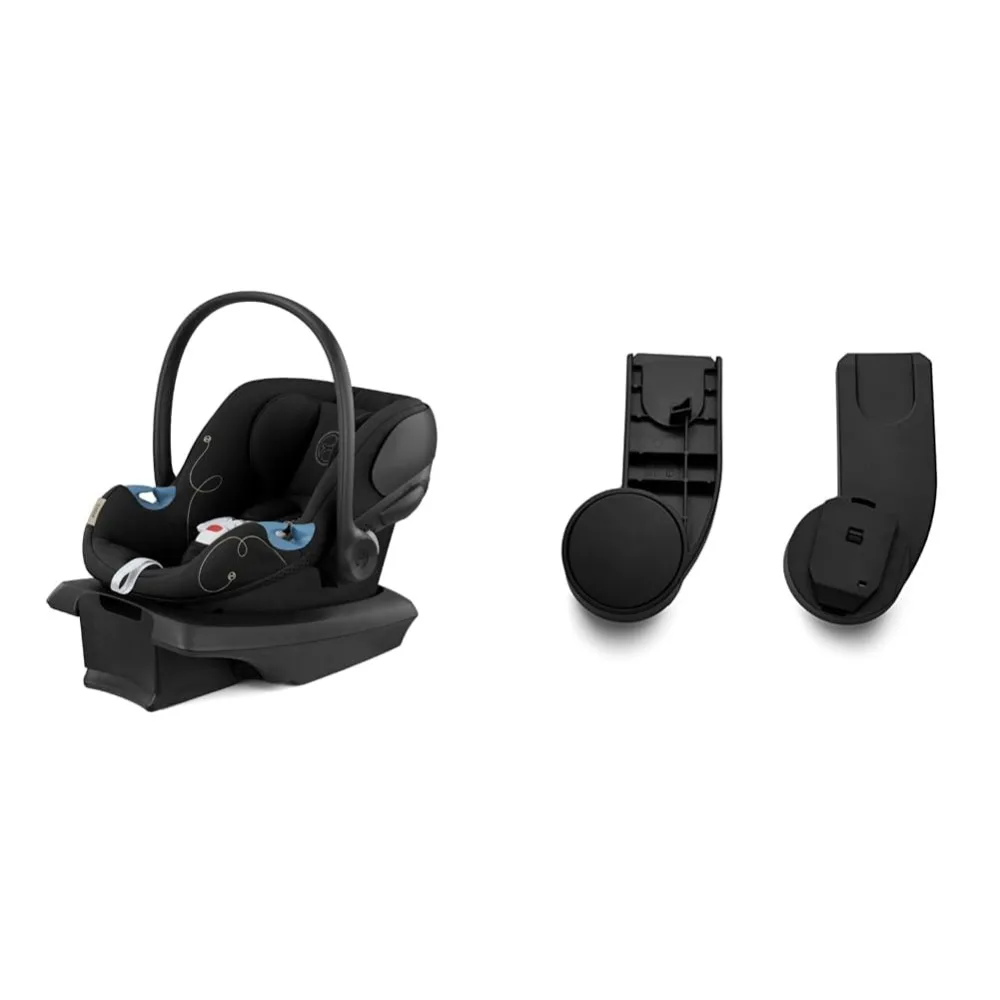 Aton G Infant Car Seat with Linear Side-Impact Protection, Gazelle  Cybex Adapter for Stroller