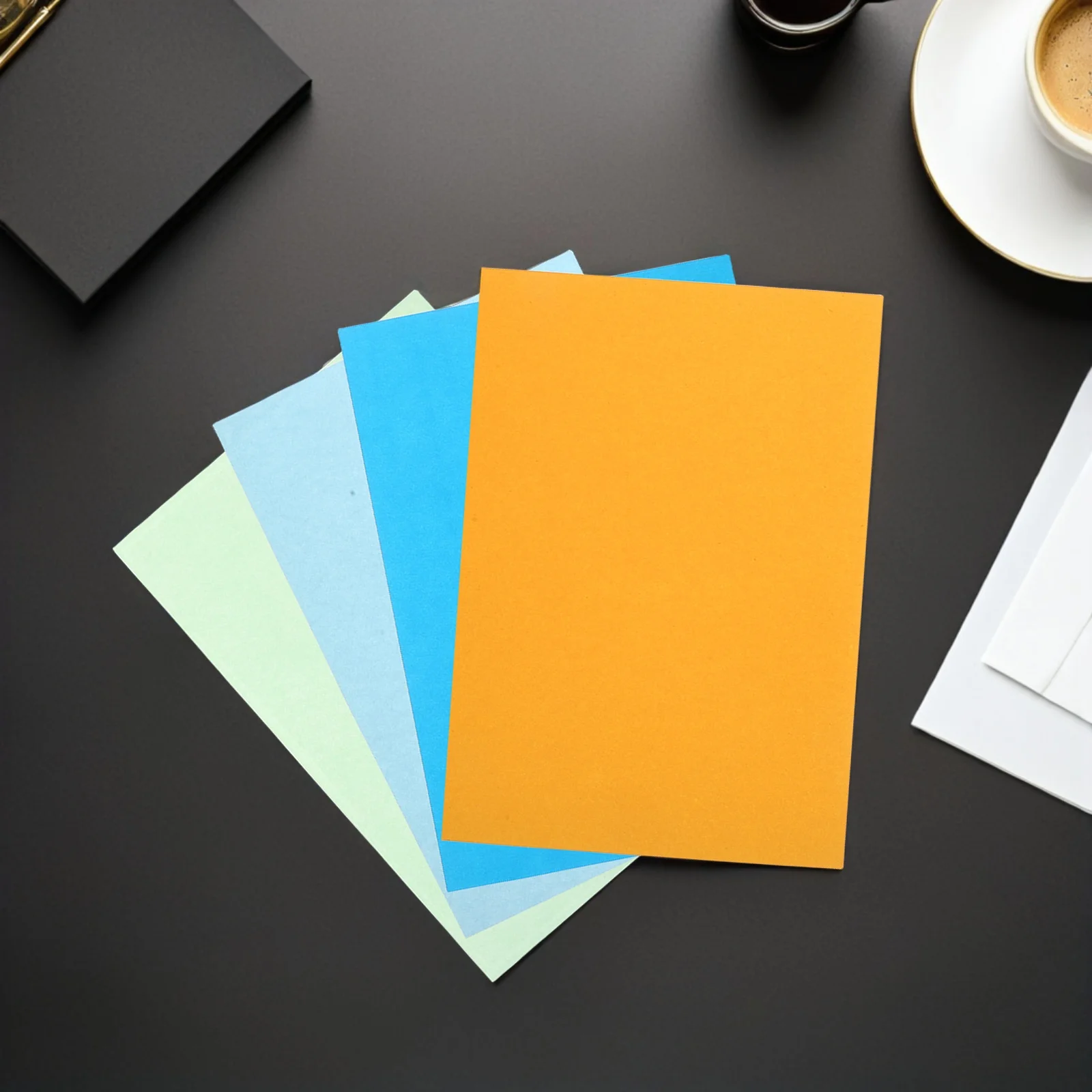 ورق طباعة ملون 100 ورقة مقاس A4 ألوان زاهية للاستخدام المكتبي والمدرسة حزمة كبيرة من الورق الملون عالي الجودة