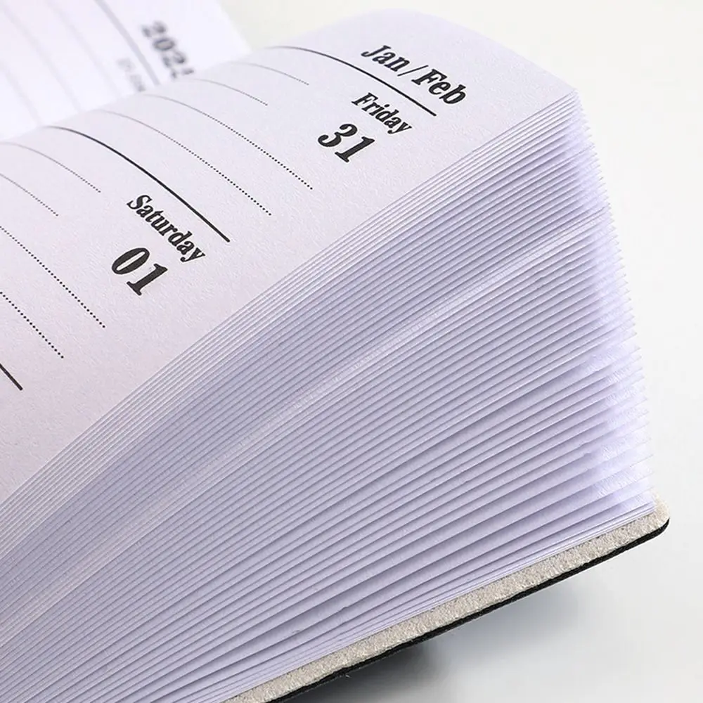 Bling A7 Mini Pocket Notebook English Colorful 2025 Schedule Planner Notepad Academic Weekly Agenda Time Organizer