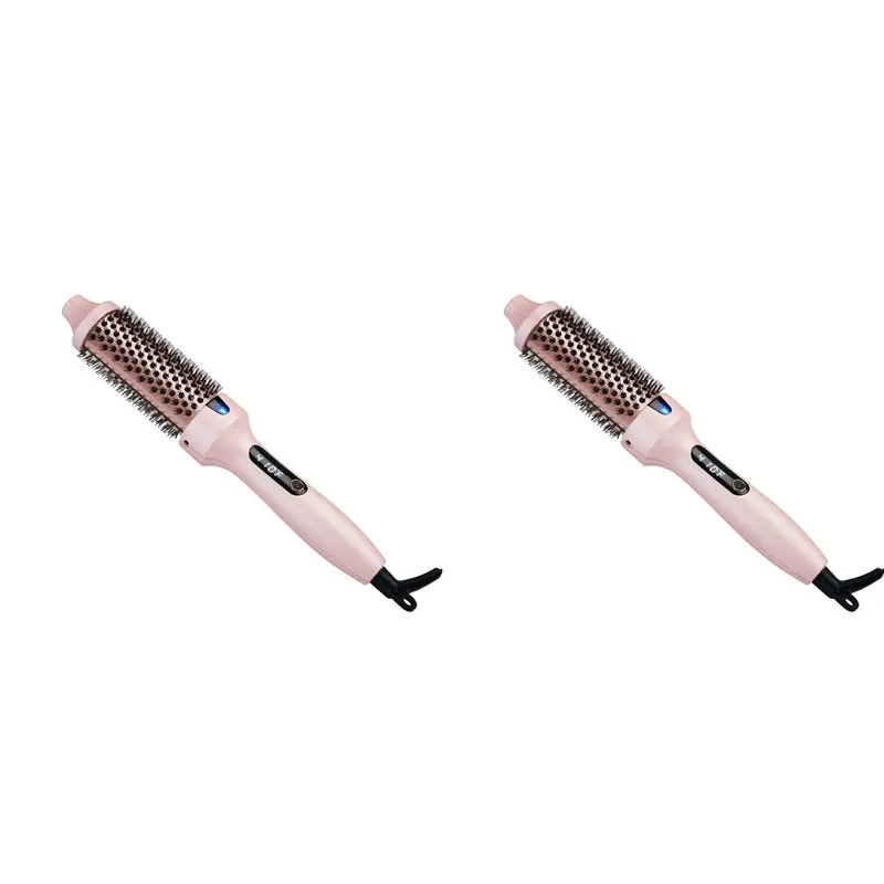 

B64B-2X Thermal Brush Curling Brush, Negative Ionic Heated Thermal Round Brush Curling & Straightener EU Plug