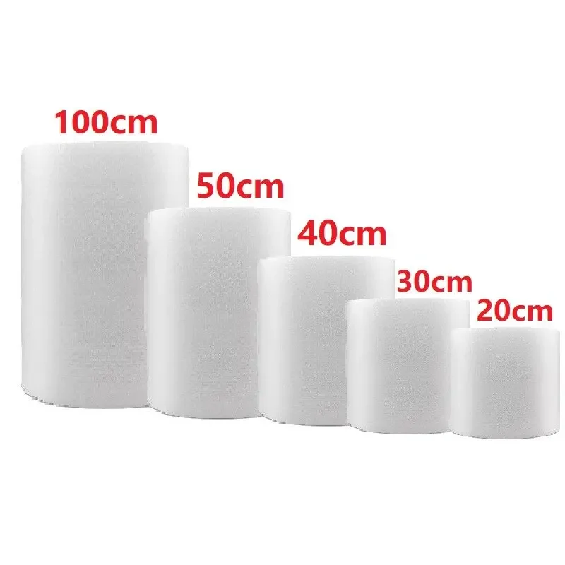 100cm Wide Bubble Wrap Film Shockproof Foam Roll Bag Paper Packing Double Layer Fragile Pressure Relief Transport Buffer Filling