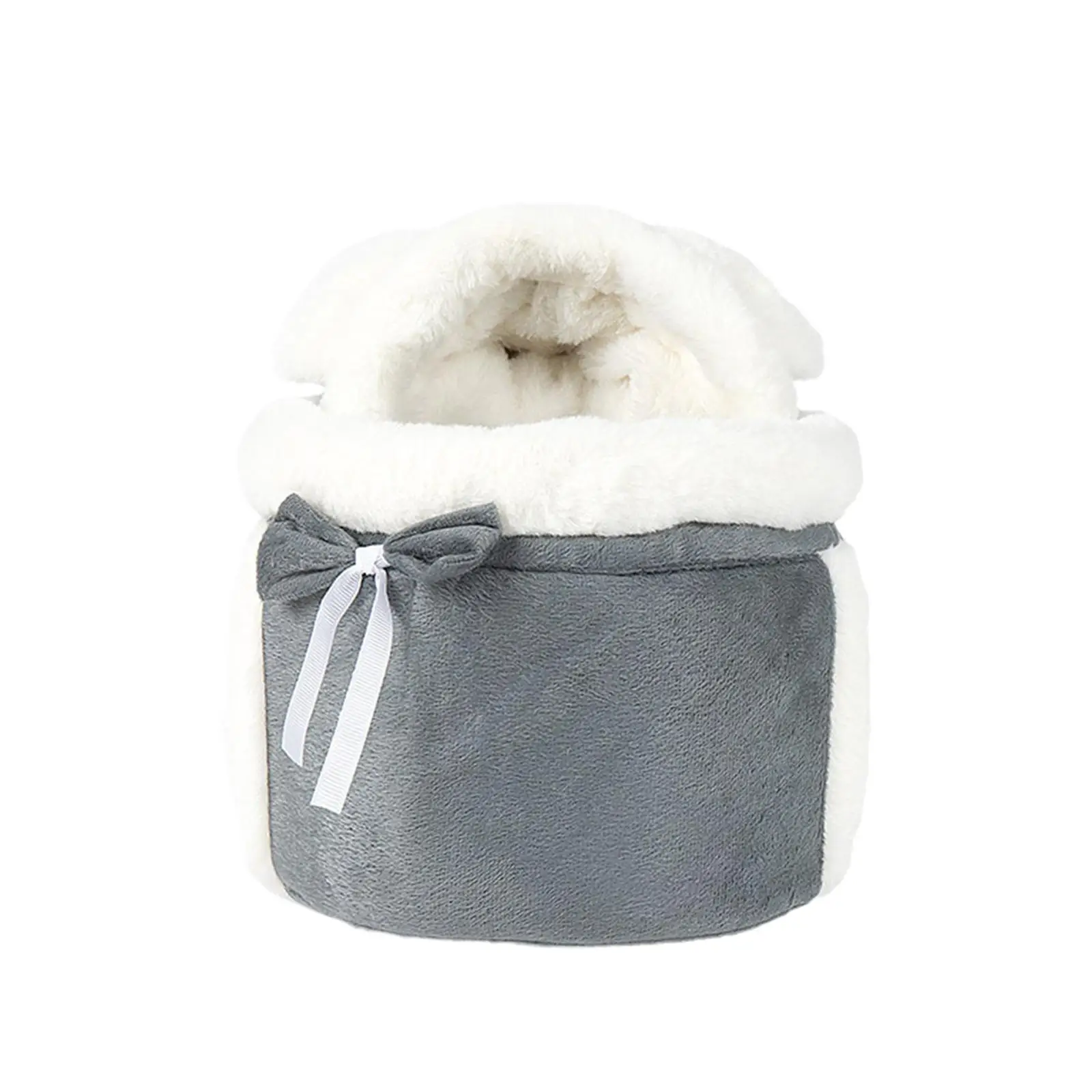 Jaula de felpa para mascotas de invierno, bolsa de pecho colgante para mascotas, mochila para perros y gatos pequeños para exteriores