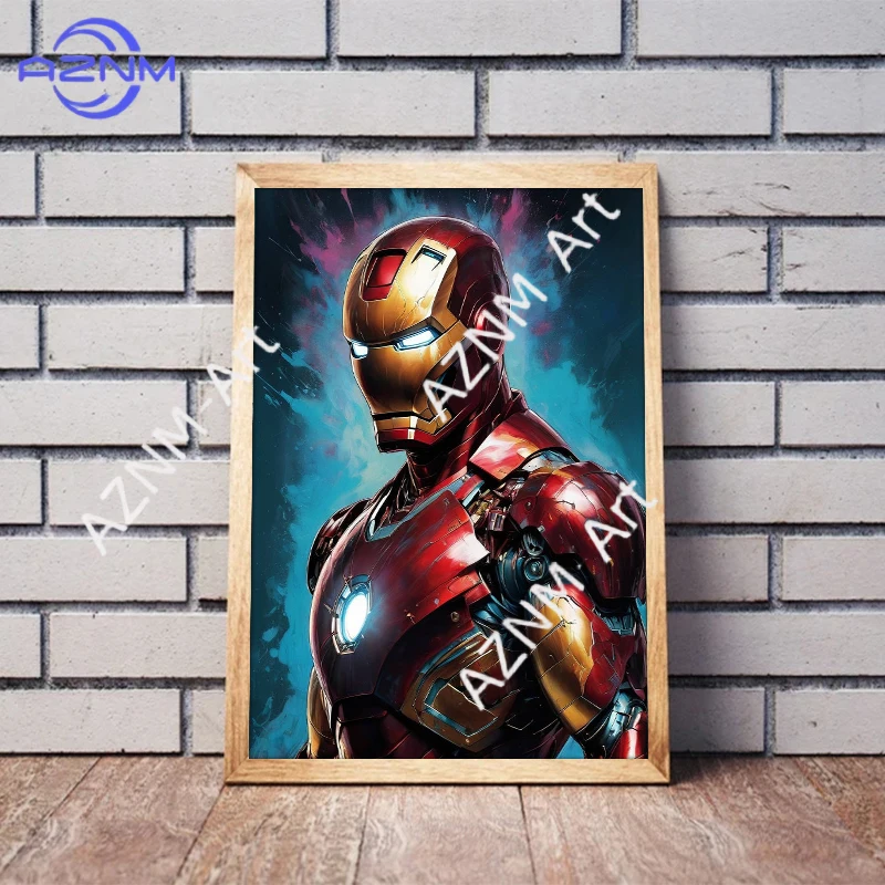 19 styles Marvel Movie Art Poster Spider Man Iron Man Deadpool Canvas Painting Classic Character Mural Home Wall Decoration Gift - view 4
