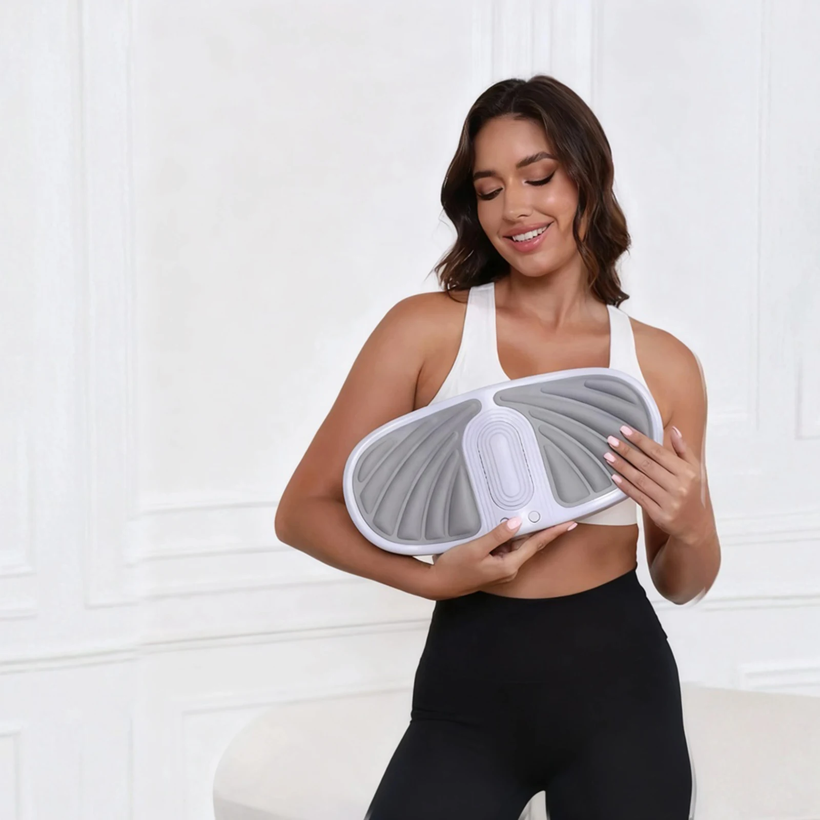 Electric Pelvic Floor Muscle Trainer 4 Modes Pelvic Floor Muscle Exerciser Silicone Buttocks Shaping Machine for Men & Women