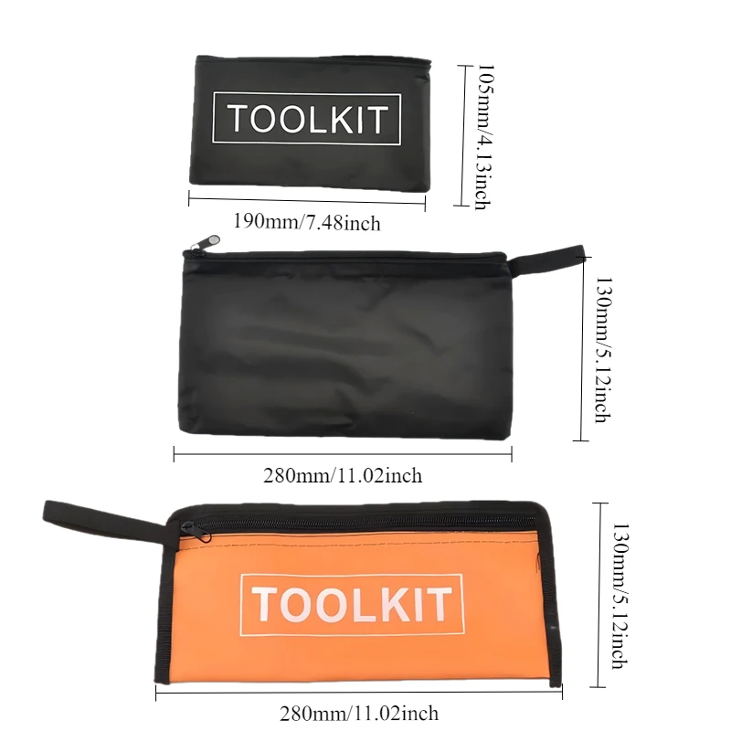 Multi-function OXFORD CLOTH Tool Waist Bag Portable Hardware Toolkits Waterproof Tool Bag High Quality Zipper Canvas Organizer