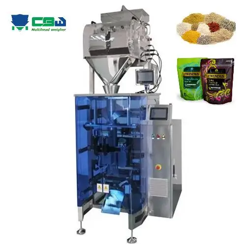Automatic 2 Head Linear Weigher Packing Machine Rice Coffee Bean Powder Filling Packing Machine