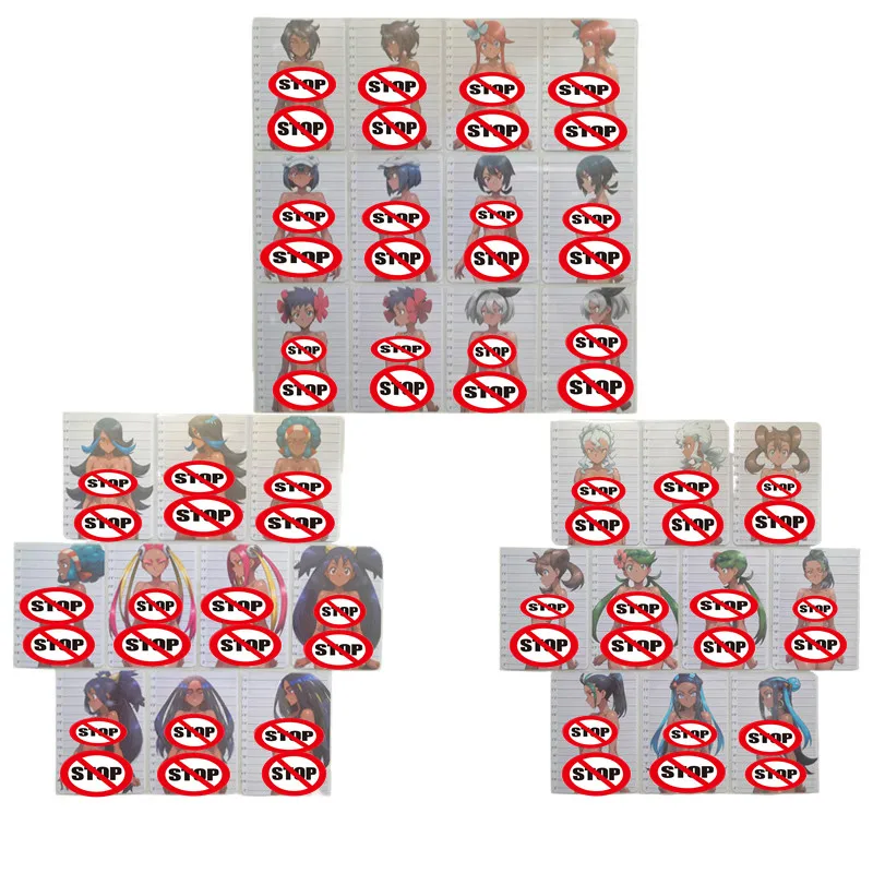 

32Pcs/set Homemade Sexy Cards Anime Characters Pokémon Nude Adult 18+ Fighting Games Toys Hobby Games Gift Collection Cards