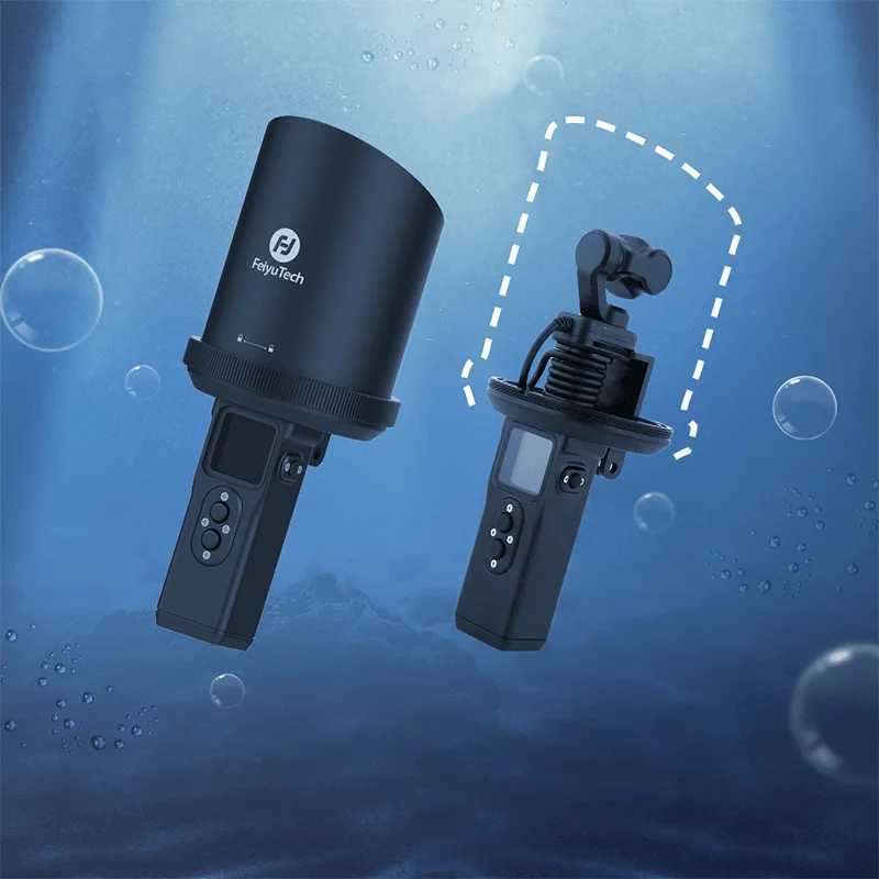 FeiyuTech Underwater Diving Waterproof Housing Case for Feiyu Pocket 2/2S Camera Floating Rod Accessory for Swimming Surfing