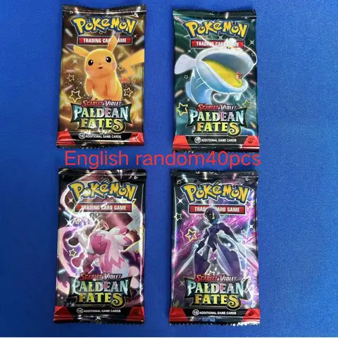 40pcs 포켓몬 카드 GX Vmax EX 메가 진화 카드 빛나는 게임 컬렉션 전투 거래 카드 휴일 선물