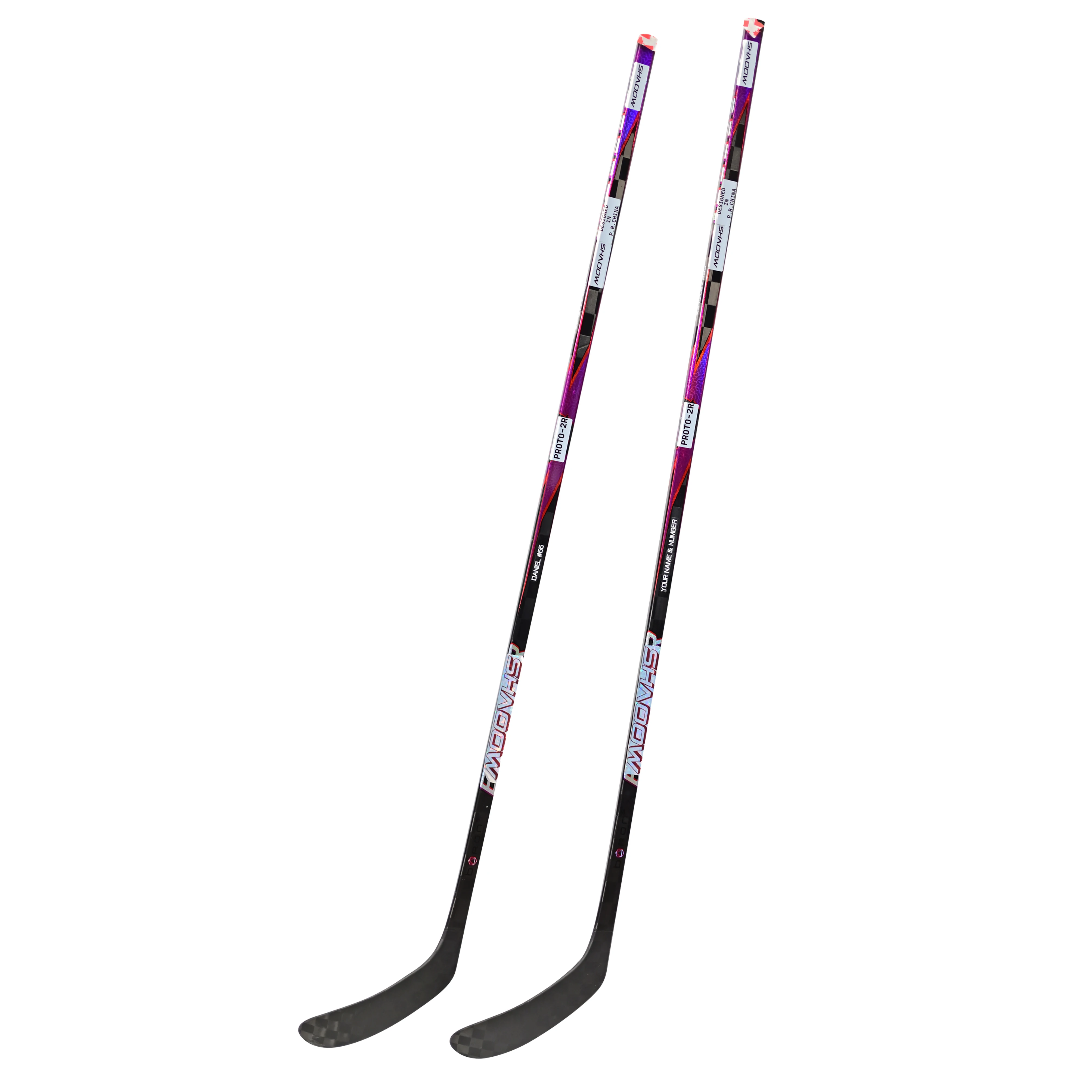 [2-Pack][Random][PROTO]Senior FT Series Ice Hockey Sticks Proto مع قبضة من ألياف الكربون - شحن مجاني