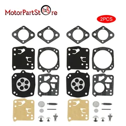 2 Sets Carburetor Repair Rebuild Kit Diaphragm for Husqvarna 61 66 162 165 266 268 181 281 Echo Poulan Homelite RK-17HS RK-23HS