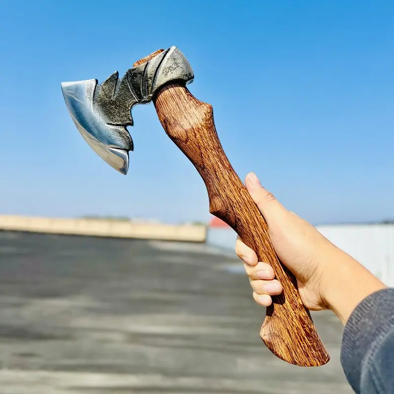 Outdoor Multifunctional Tactical Axe 65 Manganese Steel Forging Portable Camping Chopping Wood Household Logging Tool