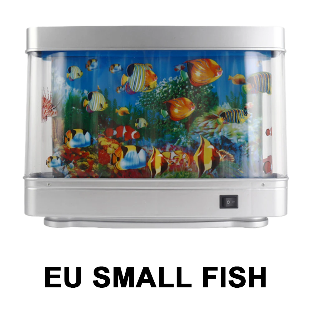 LED Artificial Aquarium Night Light with Moving Fish Fake Aquarium Decorative Lamp Simulated Fish Aquarium Lamp Gift for Kids