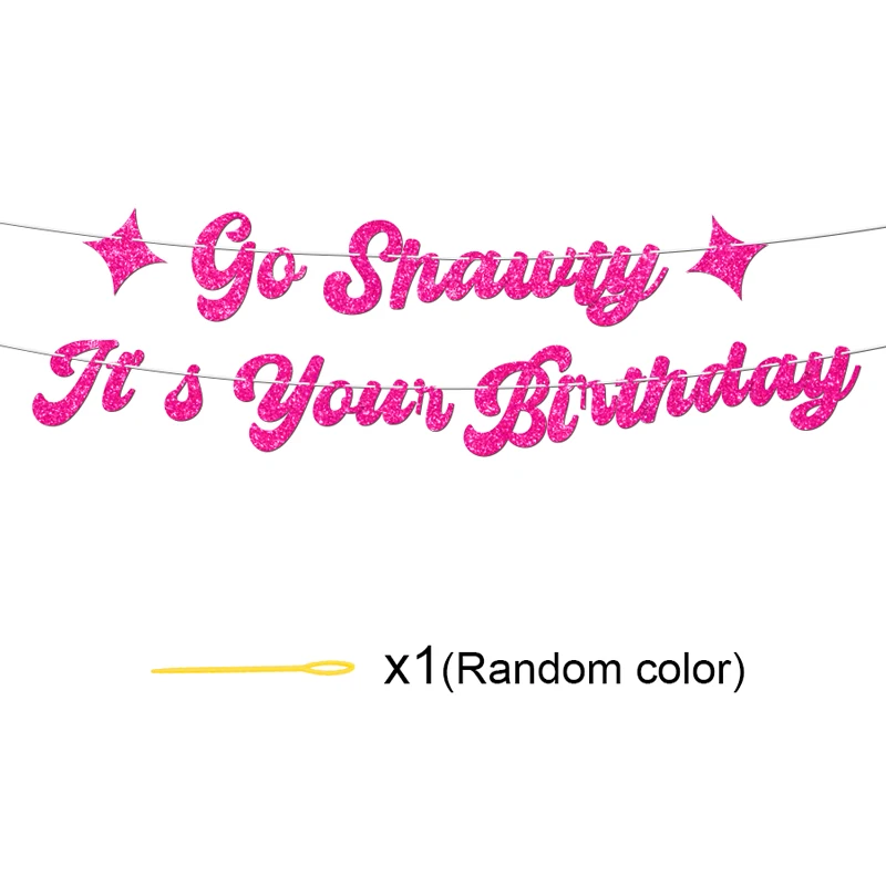 YOMDID Geburtstags-Banner, glitzernd, „It's Your Birthday Party“-Banner, Hip-Hop-Mottoparty-Dekoration, lustige Foto-Requisite, hängende Ornamente – Detail 8