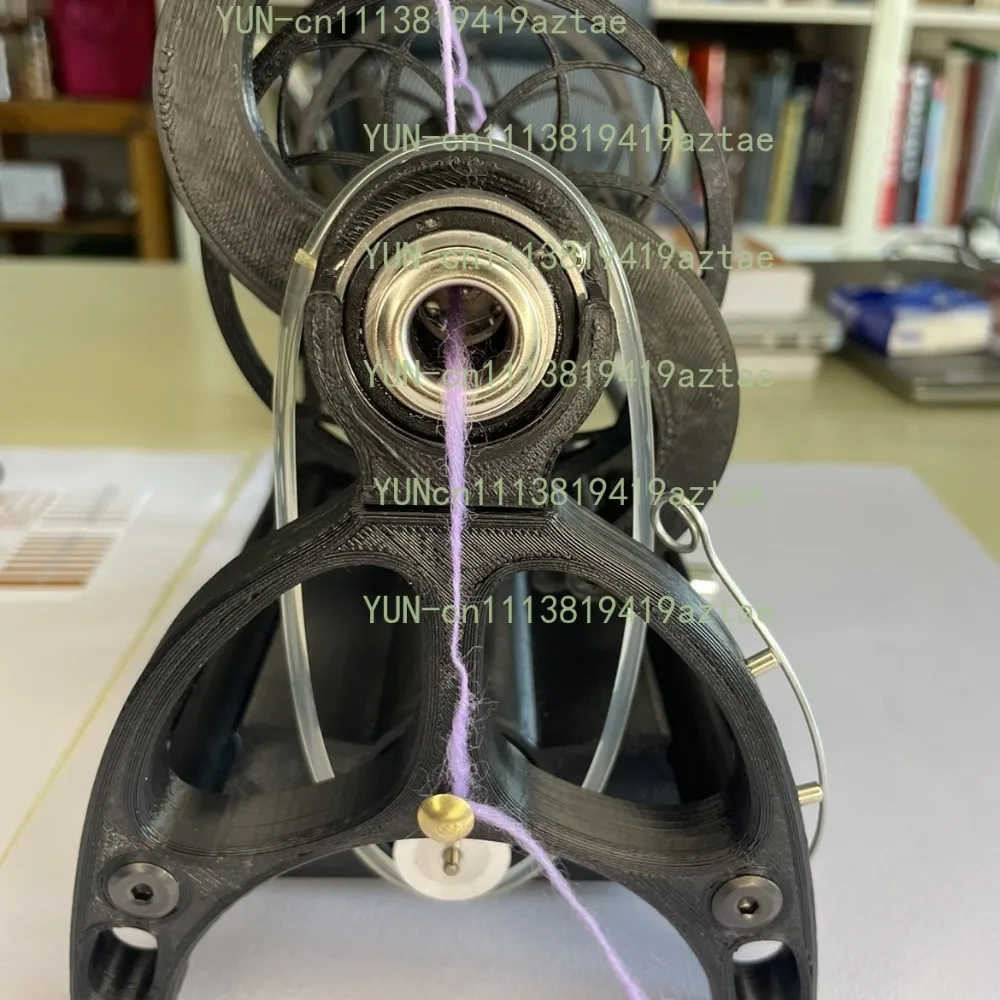 Electric Mini Spinning Wheel, Portable Yarn Maker for Dog Hair, Wool & Fiber Spinning (Variable Speed, Forward/Reverse)