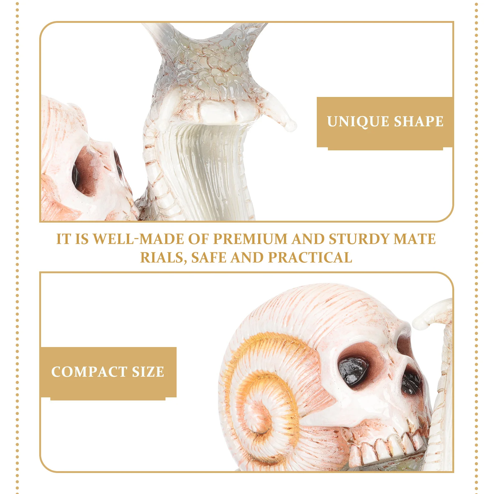 

Skull Snail Miniature Resin Decoration for Garden Outdoor Flowerpot Bonsai Landscape Micro Landscape Snail Ornament