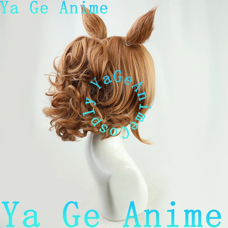コスプレウィッグ ウマ娘 プリティーダービー タイキシャトル コスプレウィッグ 耳と尻尾付き 競馬少女ゲーム リアル番組キャラクターウィッグ