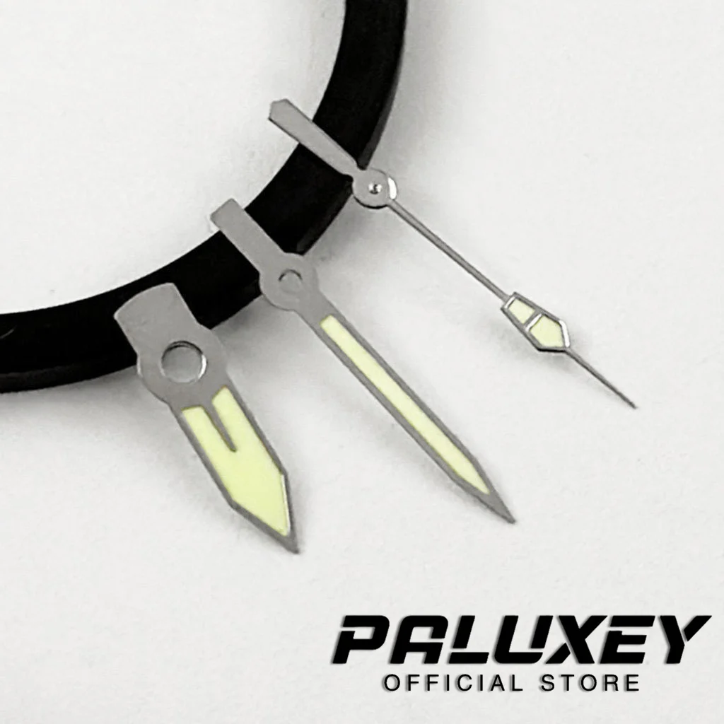 Стрелки для часов, зеленый супер светящийся указатель, запасные аксессуары, подходят для NH35/NH36/7S26/7S36/4R35/4R36, автоматический механизм