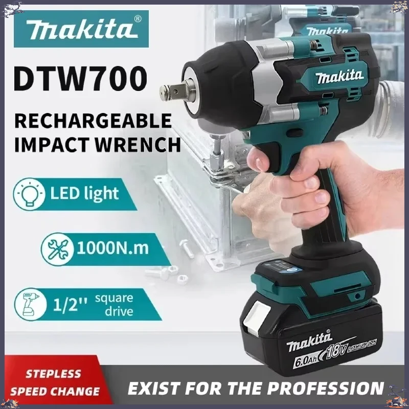 

Makita DTW700 Brushless Electric Wrench Cordless Drill Screwdriver Free Delivery Large Torque Power Tools Torque Wrench 18V/20V