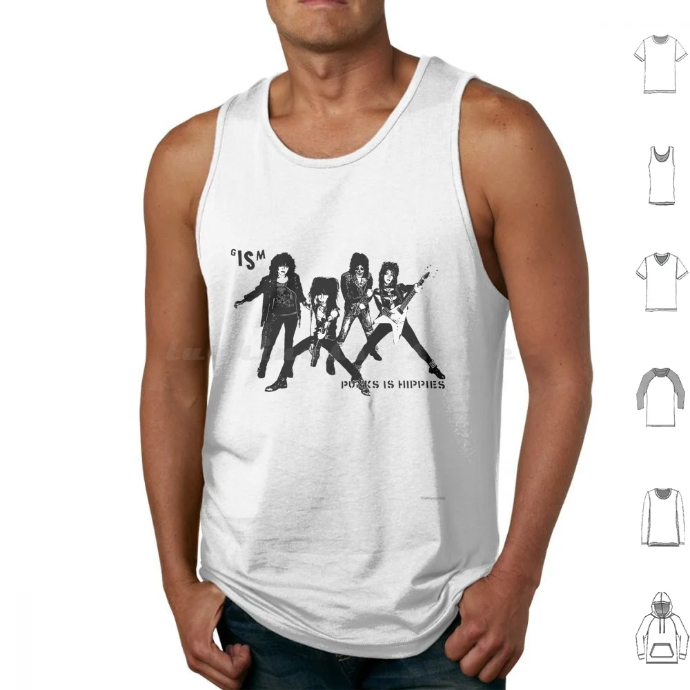 Gism-Punks Is Hippies Tank Tops Vest Sleeveless Gism G I S M Punk Bad Japan Jap…