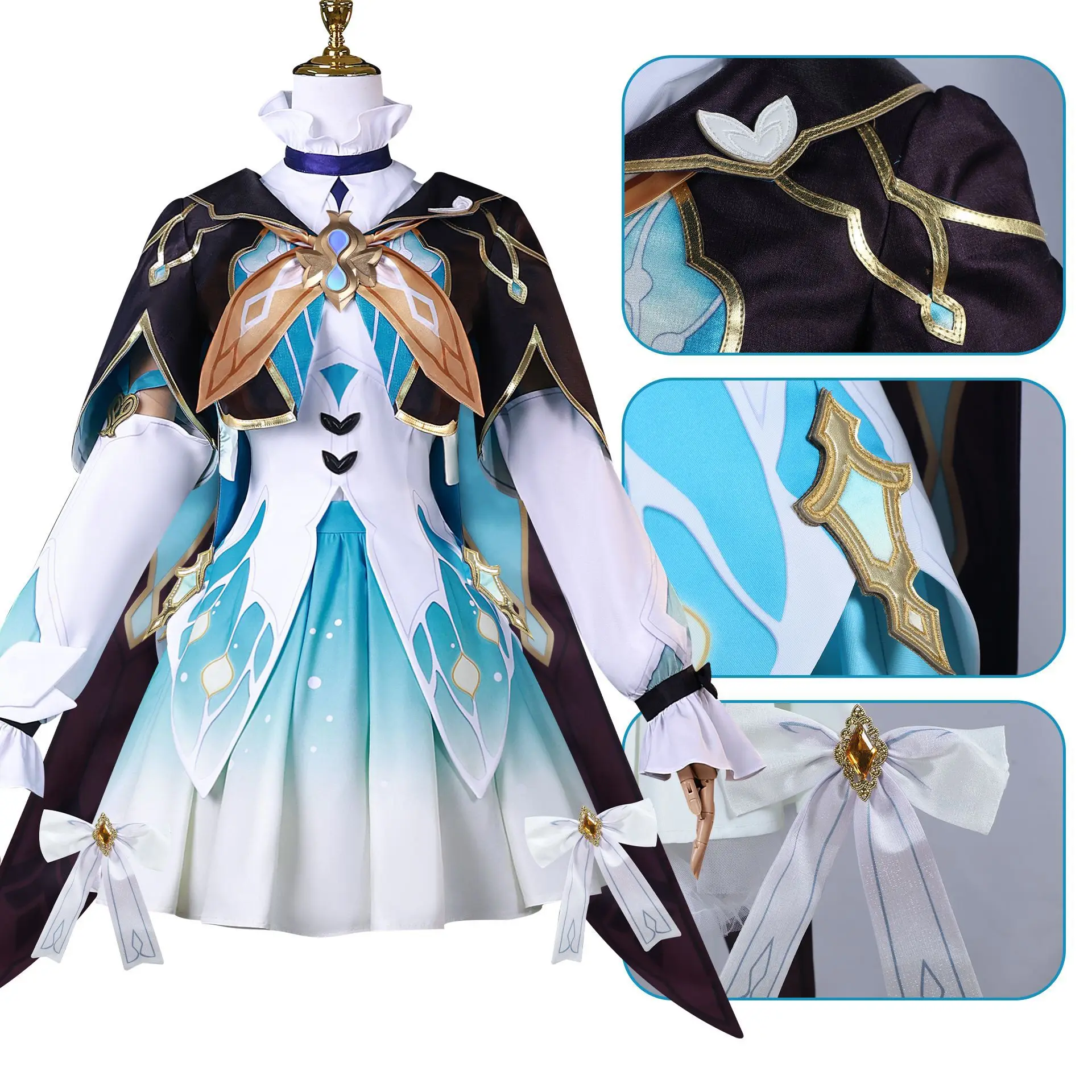 Game Honkai Star Rail Firefly Cosplay Kostuum Jurk Uniform Volledige Set Past Uniform Firefly Cosplay Kostuum Rekwisieten - afbeelding 2
