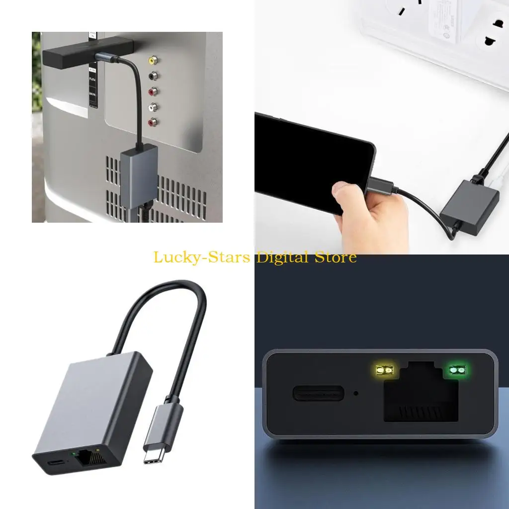 

T3EE USB C Aluminum Alloy Adapter Support PD100W Fast Charging and Data Transfer
