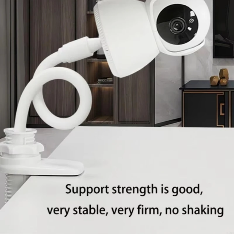 حامل مراقبة الطفل بمشبك مرن لـ Xiaomi TPLINK EZVIZ حامل شاشة الكاميرا بدون حامل كاميرا الويب