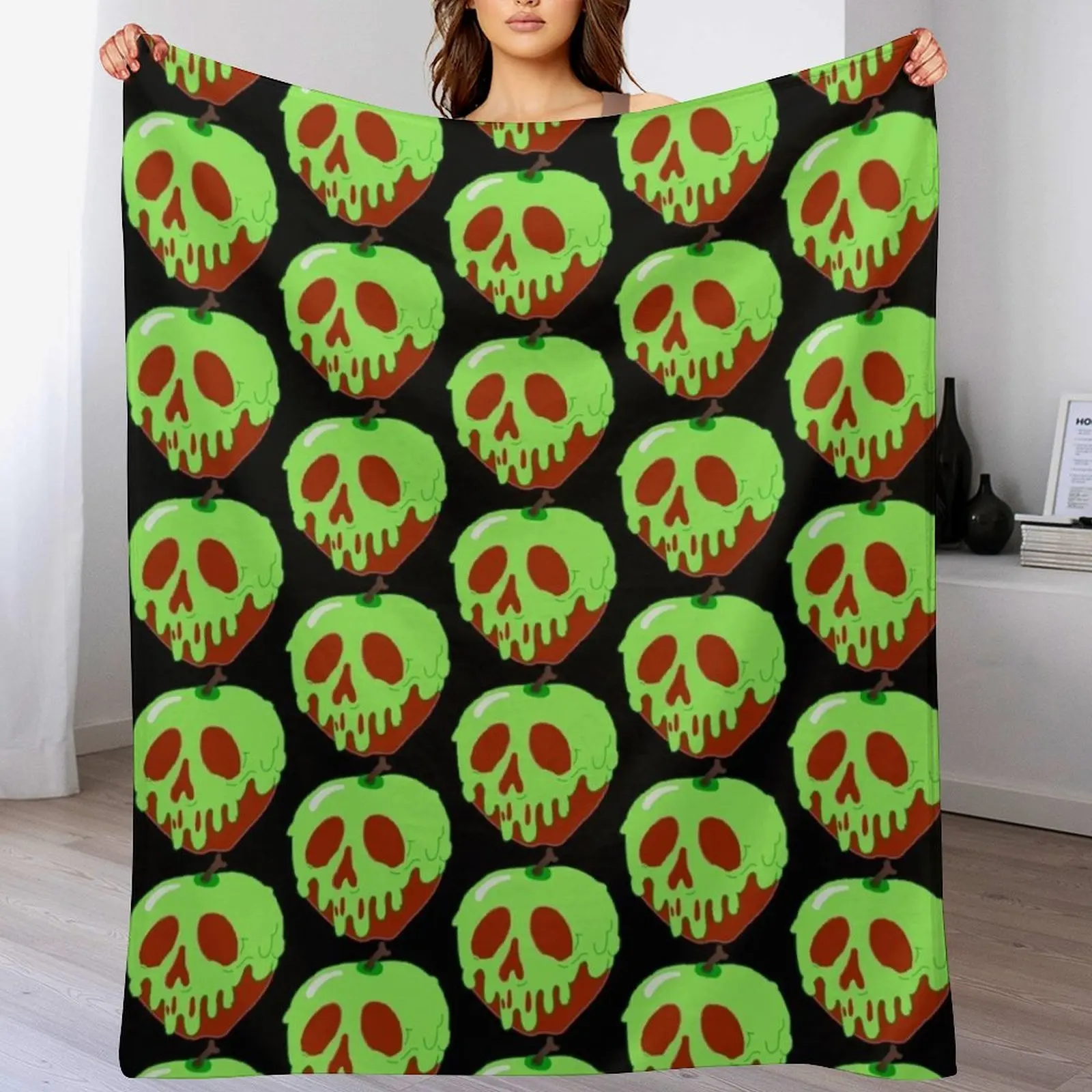 Poison Apple Throw Blanket Luxury Thicken Bed Fashionable Personalized Gift Blankets