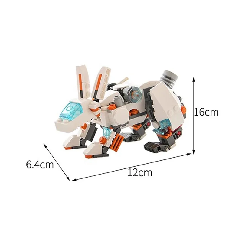 Mecha Frosch/Chamäleon/Kaninchen/Mantis MOC Bausteine Tier Salamander Modell Zusammengebautes Puzzle Spielzeug Ziegel Kinder Urlaub Geschenke