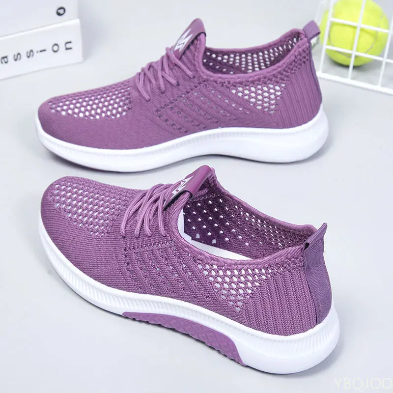 Women Flat Casual Shoes Fashion Breathable Mesh Vulcanized Shoes Women Sneakers Summer Ladies Boat Shoe Zapatos Para Mujer