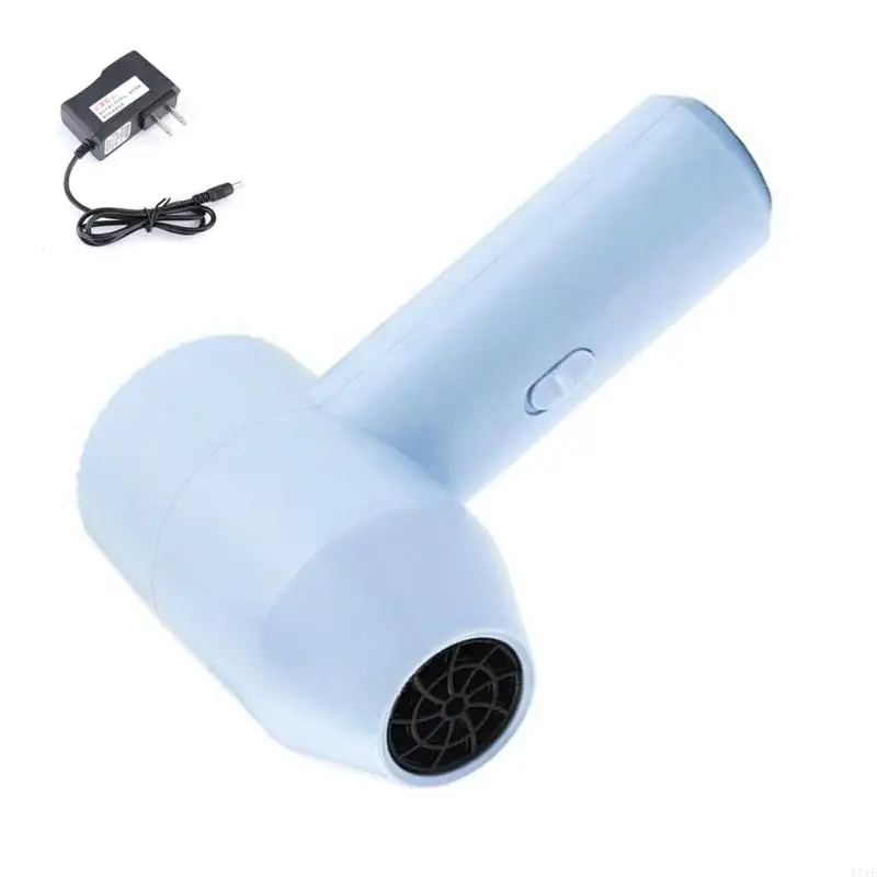 E74E Air Blower with 2 Batteries Recharges for Barbecue and Outdoor Adventures Painting Dryer Hair Dryer Cold Qir