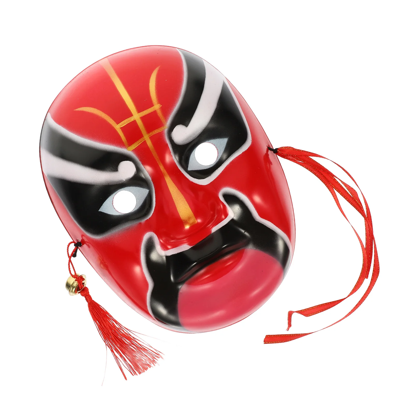 

Chinese Peking Opera Mask Traditional Plastic Party Mask Cosplay Prop Perfect for Halloween Festival Costume Ball and Home