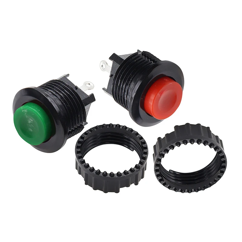 5pcs 2-Pin Switch DS-500 Electric Buttons 5pcs Momentary Push Button Switch 14mm Momentary 3A/250VAC Round Switches