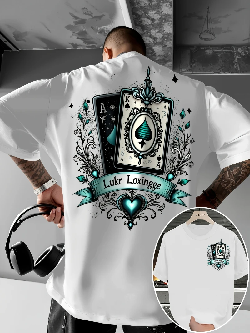 Men's Graphic T-shirt, 1pc, Eagle Perched on Branch Design, Regular Fit, Round Neck, All-season Casual T-shirt