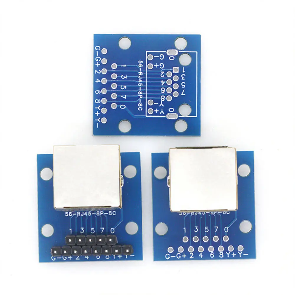 Ethernet Signal Test Module RJ45 Jack Breakout Board DIP Adapter For For Yuanlitai Prototyping And Embedded Systems Testing