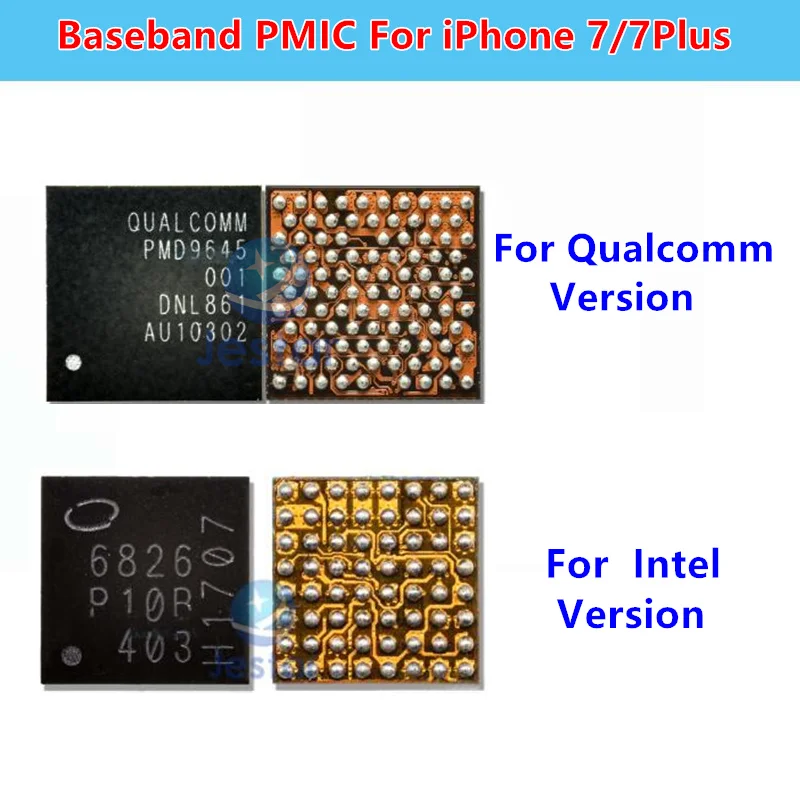 5-20pcs PMD9645 PMB6826 6826 PMD9655 6848 BBPMU_RF Baseband Power IC PMIC for iPhone 7 8 7/8Plus X Qualcomm for Intel Version