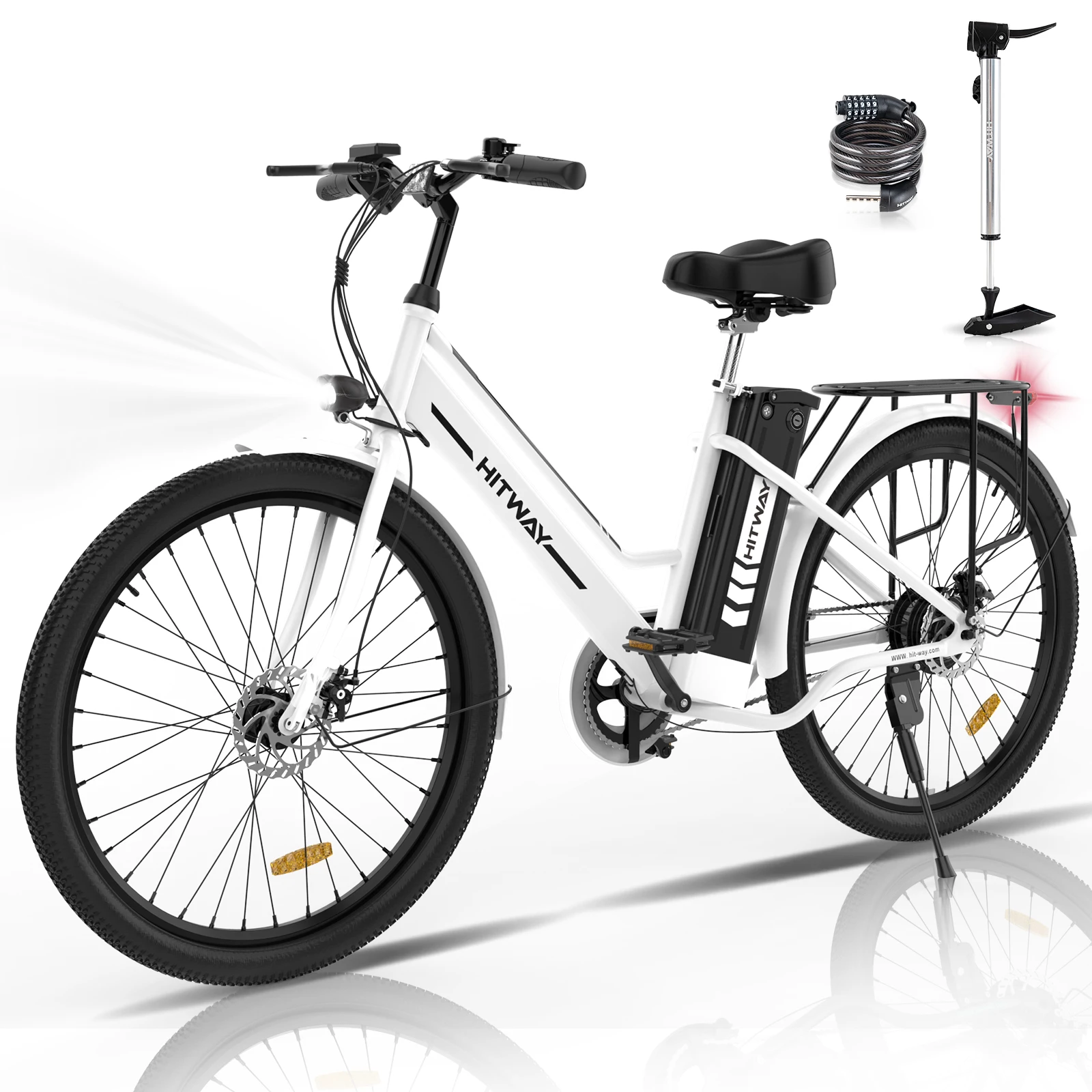 

Intelligent Library 2023 Hot Selling 36V 250W 8.4Ah 26inch BK8S E-bike With HITWAY Logo On It For Adults