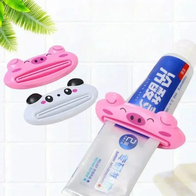 Bathroom Accessories Home Tube Rolling Holder Squeezer Cute Cartoon Rolling Toothpaste Squeezer Cartoon Toothpaste Dispenser