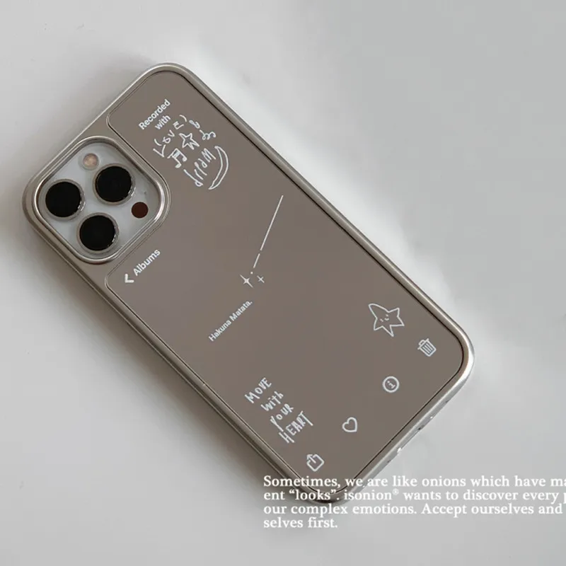 

Роскошный зеркальный дизайн, чехол для телефона с полной защитой для Iphone 17, 16, 15, 14, 13, 12, Pro Max и 17AIR, задняя крышка с защитой от падения для девочек