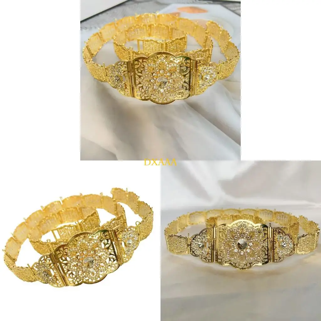 

DXAA Moroccan Carved Floral Waist Belt Belly Chain for Dress Chain Belt for Women Waist Chain Belt Wedding Accessories