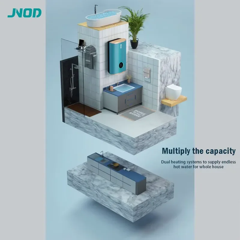 Wholesale 5.5kW Dual Heating System 25L Storage Tank Combi Hot Water Heater Electric Instant Tankless Geyser for Shower