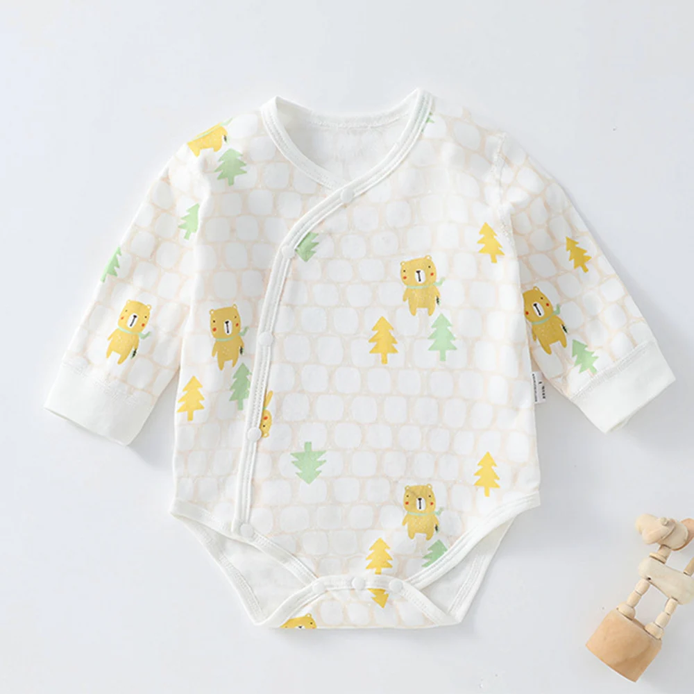 Baby Bodysuits Long Sleeve Cotton Spring Fall Unisex Romper For Girls Boys Daily Wear Infant Newborn Clothing