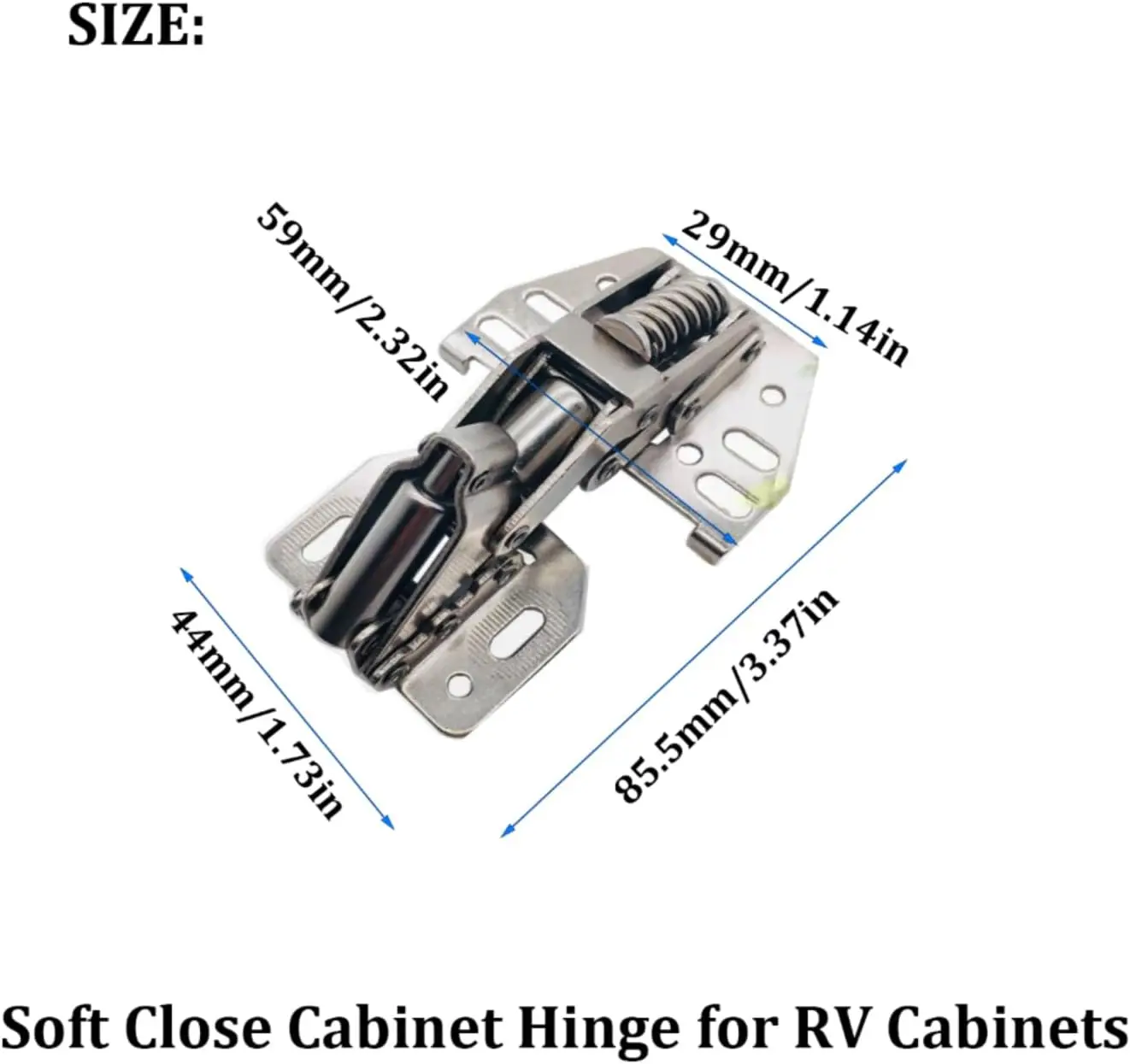 RV Cabinet Hinges Soft Close Cabinet Hinges Overhead Cabinet Hinges For Motorhome Caravan Camper Truck Travel Trailer Van Boat