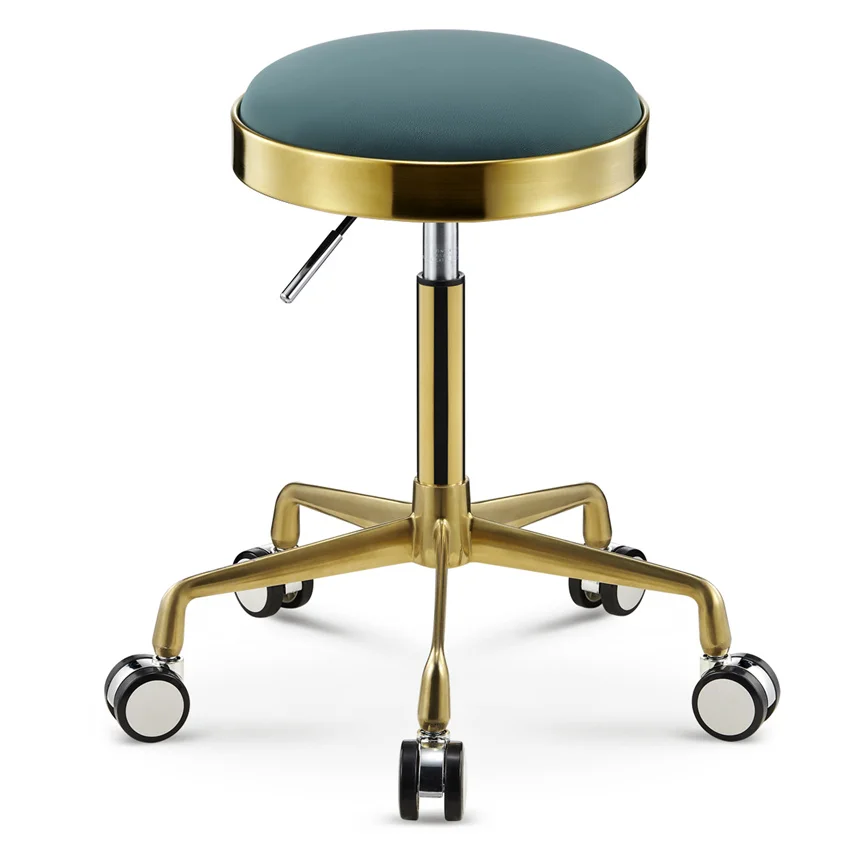 Beauty stool barber shop chair rotary lifting bench pulley round stool makeup nail salon hair cutting stool